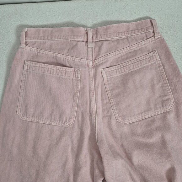 Universal Thread Womens 10 Pink High Rise Easy Barrel Cotton Zip Up Jeans Pants - Picture 10 of 15